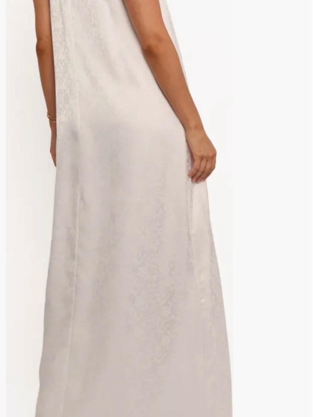 Petal & Pup Alisha White Lace-Trim Maxi Dress - Picture 2 of 6